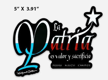 "VALOR Y SACRIFICIO - STICKER"