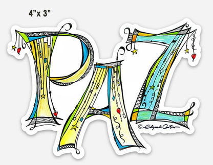 "PAZ - STICKER"